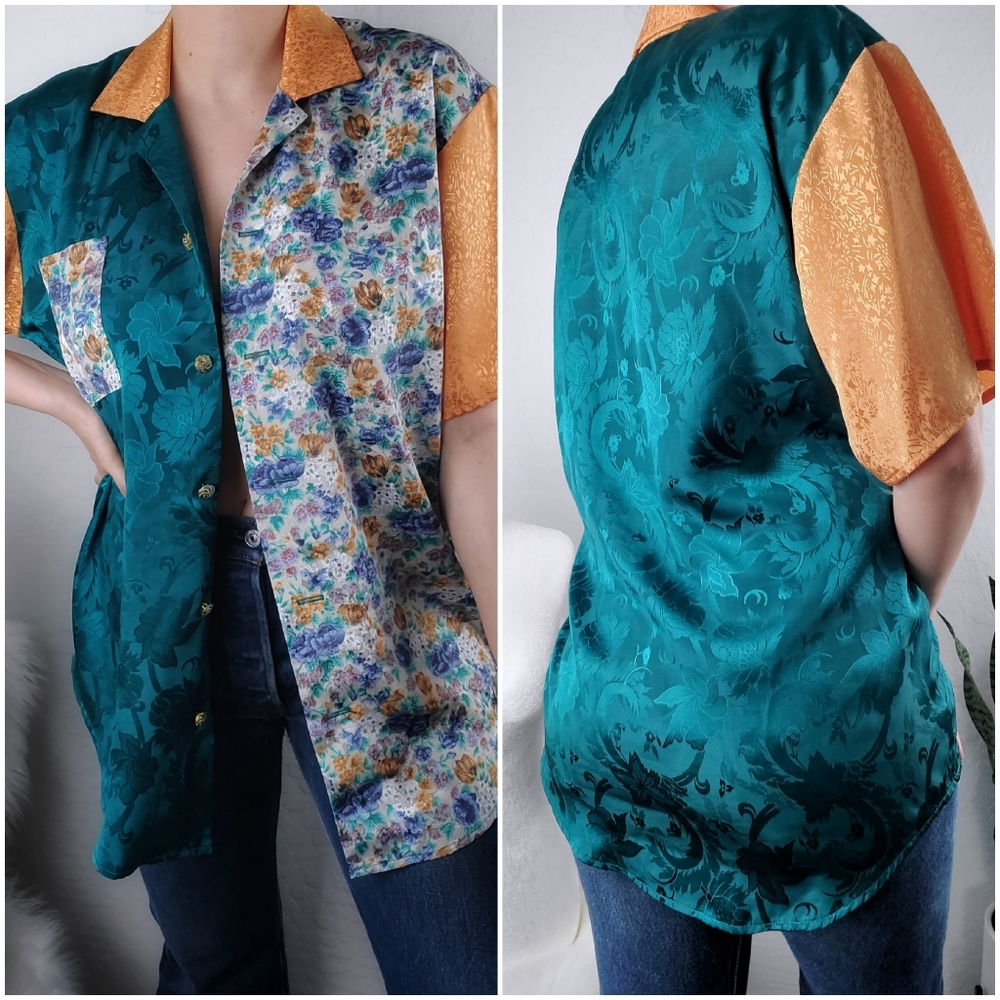 Unique Vintage Corblock CollaredButton Down